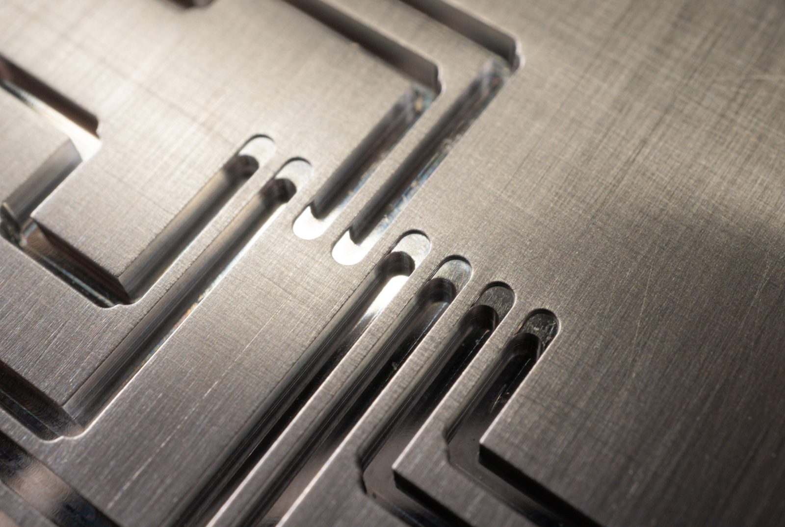 CNC-machined waveguide channels